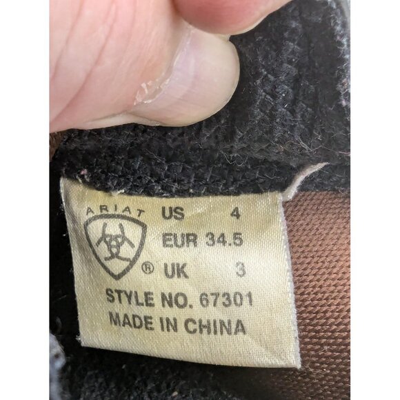 Ariat Boots Womens Size 4 Black Leather Paddock English Riding Jodhpur 67301 - Picture 10 of 11